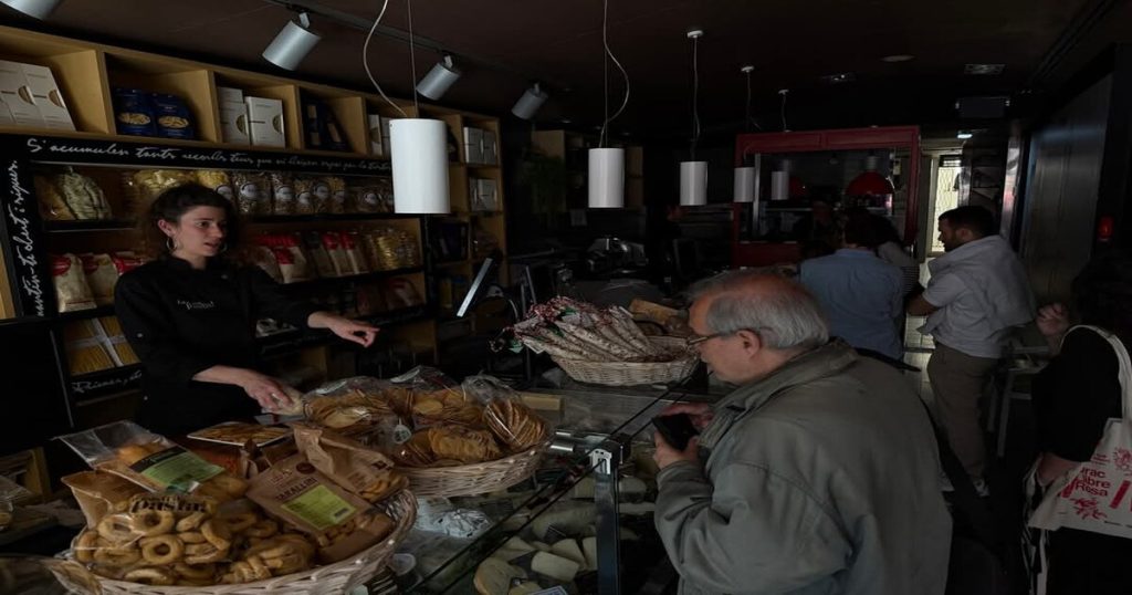 A scenario at a store during the power outage