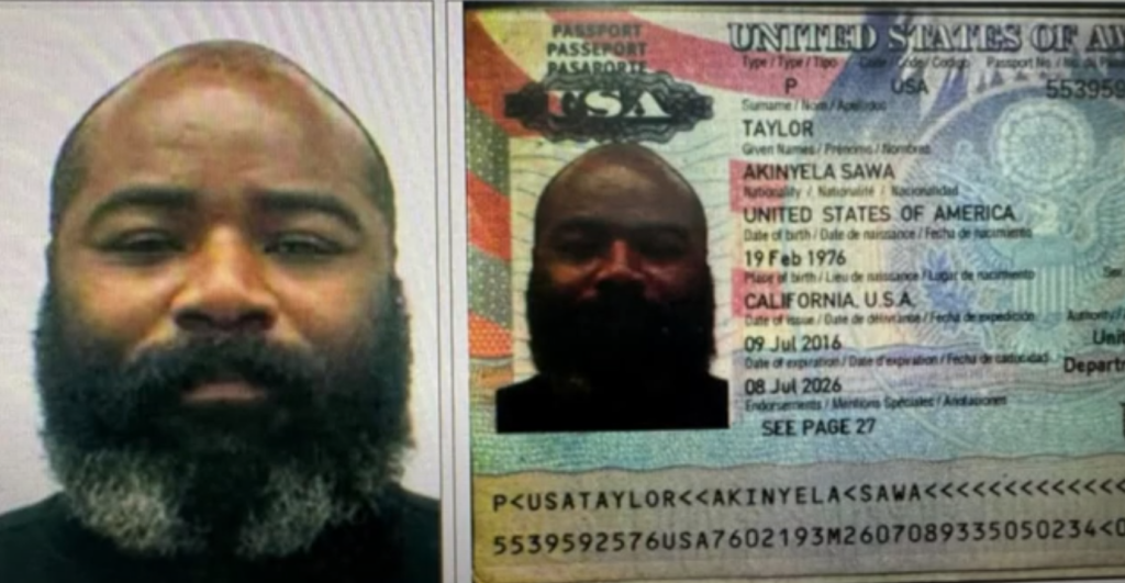 The US hijacker, Akinyela Sawa Taylor Identity